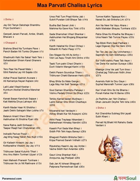 Maa Parvati Chalisa