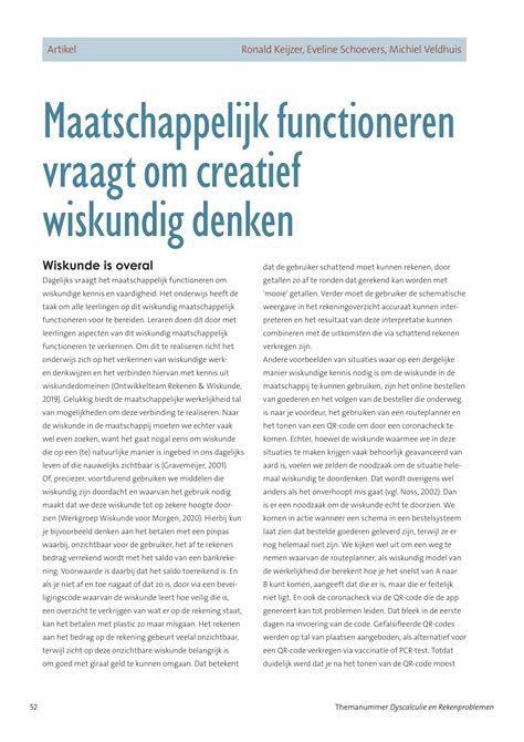 maatschappelijk functioneren