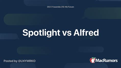 mac alfred vs spotlight