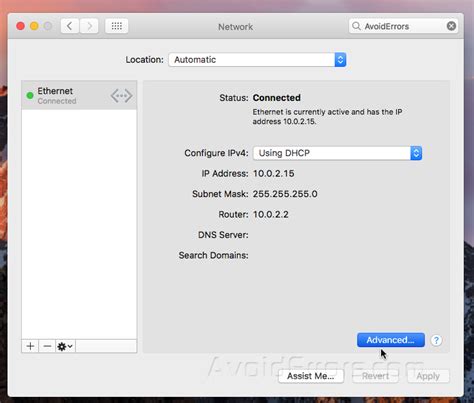 Mac Manual Dhcp