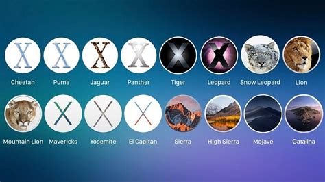 Mac Os Versiones