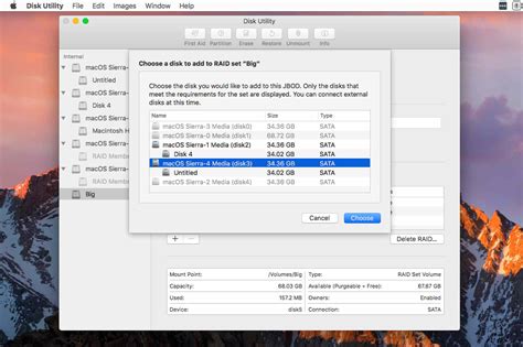 macOS Disk Utility Can Create Four Popular RAID Arrays