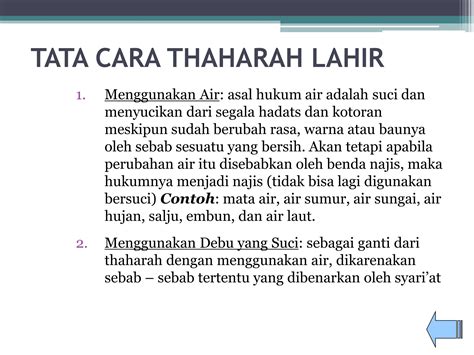 Macam Macam Thaharah