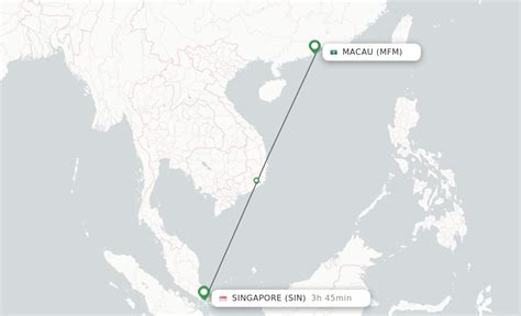 macau to singapore flight