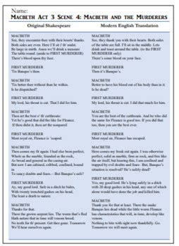Macbeth Act 3 Sc 4