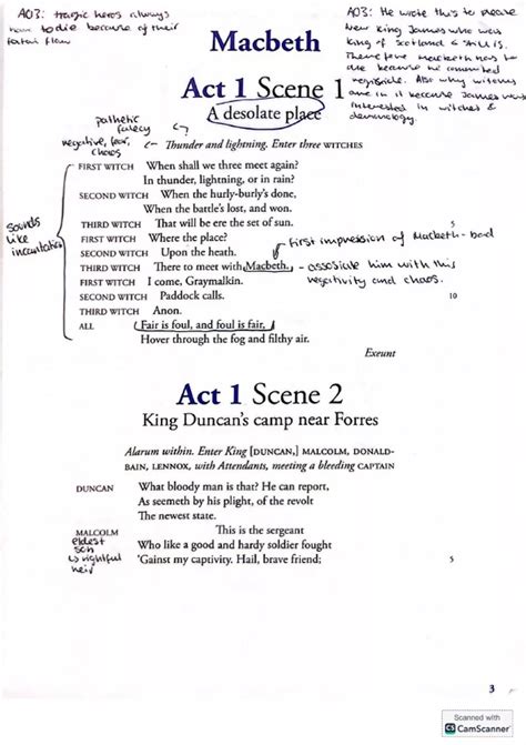 Macbeth Play Act 1