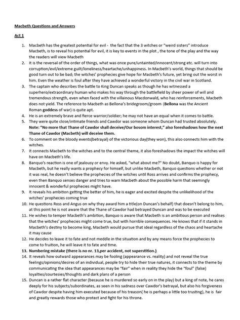 macbeth scott foresman answers