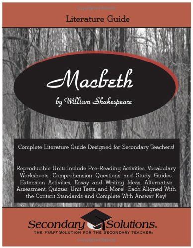 Read Macbeth Literature Guide Answers Secondary Solutions 