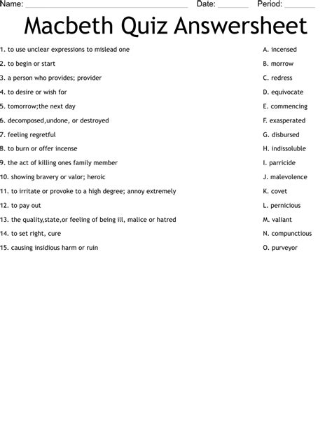 Full Download Macbeth Questions With Answers 