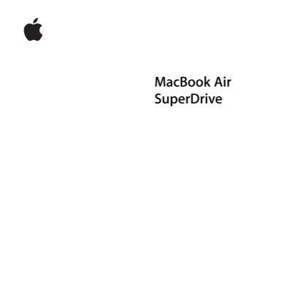 Download Macbook Air Superdrive User Guide 