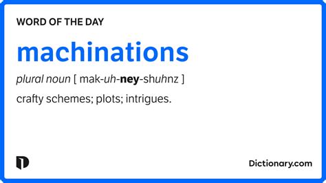 Machinations Meaning