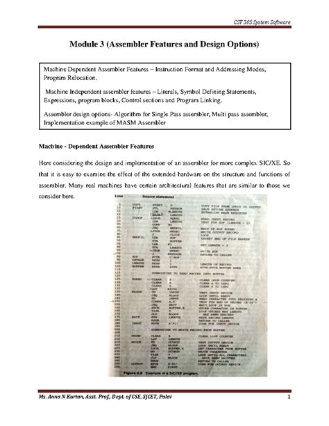 machine dependent assembler features notes
