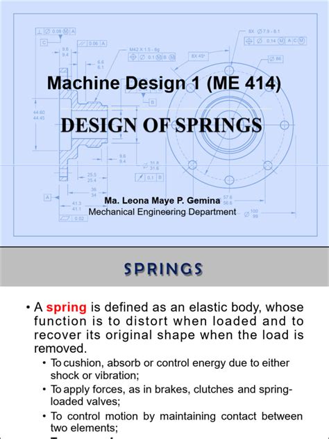 Machine Design Lecture Notes