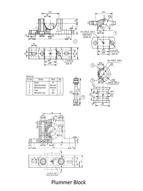 machine drawing plummer drawing
