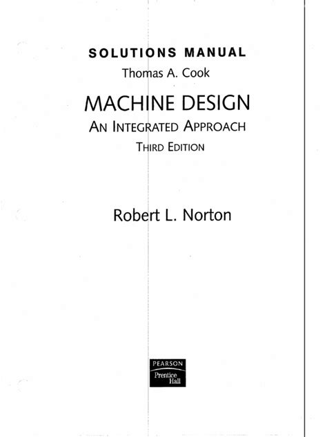 Full Download Machine Design 4Th Robert Norton Solutions 