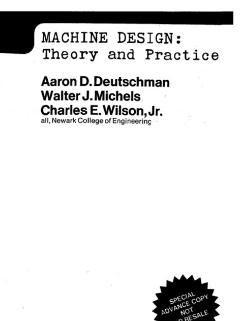 Read Machine Design Theory And Practice Solution Manual 