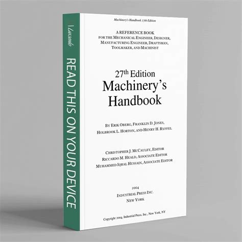 Read Machinery Handbook 27Th Edition 