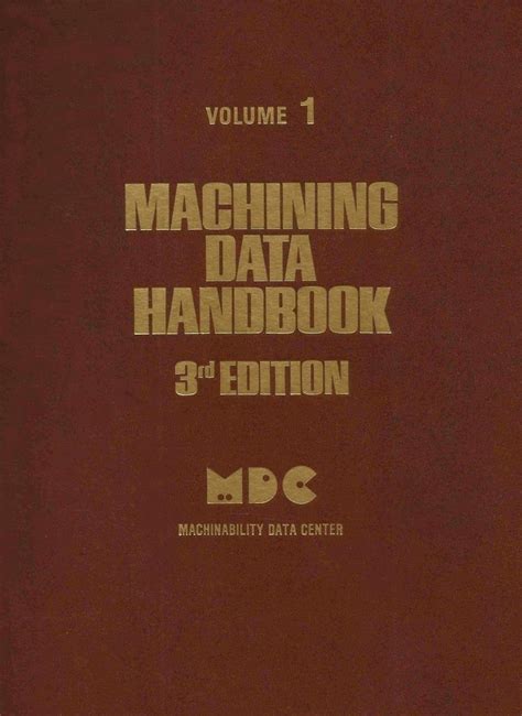 Download Machining Data Handbook 4Th Edition 