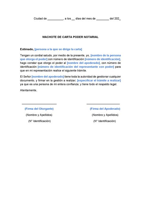 Machote Carta Poder