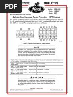 mack e7 valve adjustment procedure