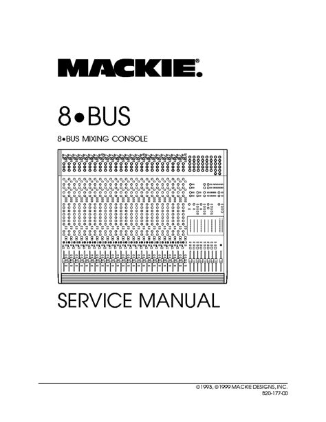 Read Mackie 8 Bus Service Manual 