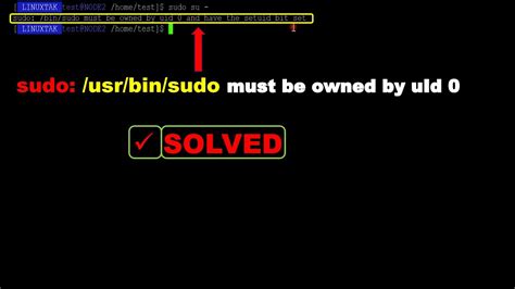 macos - Unix Privilege Escalation: "sudo must be owned by uid 0 …