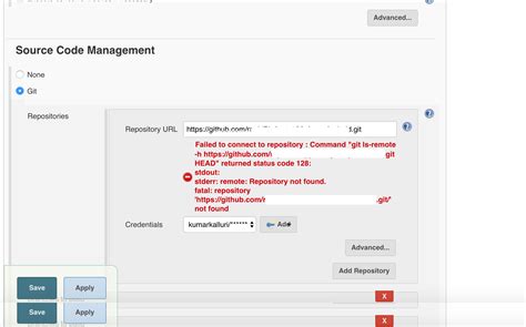 macos Repository not found in git jenkins Stack Overflow