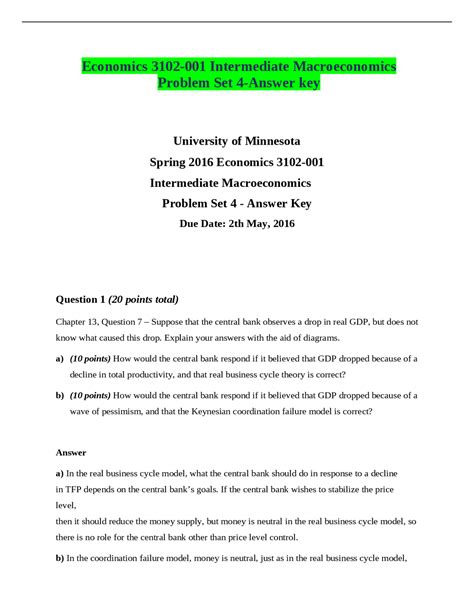 macroeconomics answer key chapter 31 open economy