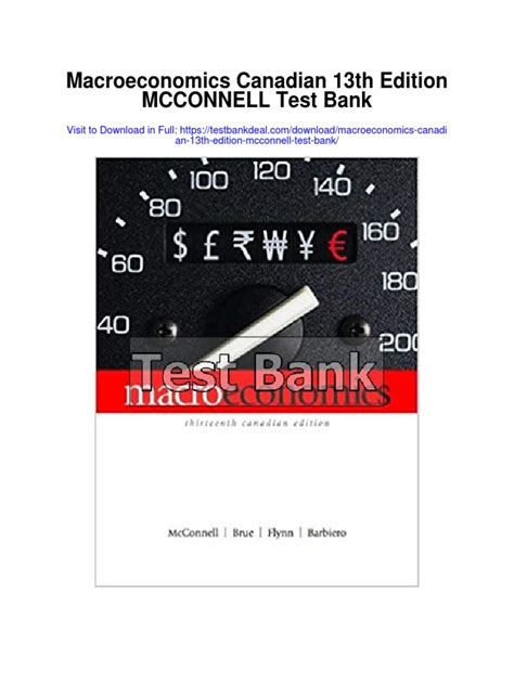 Full Download Macroeconomics 13Th Canadian Edition Mcconnell Test Bank Pdf 