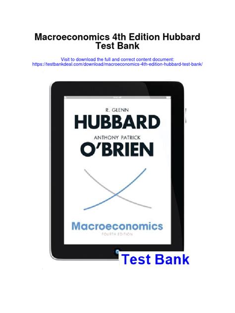 Download Macroeconomics 4Th Edition Hubbard 