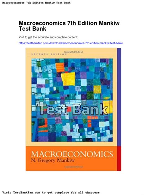 Full Download Macroeconomics 7Th Edition Mankiw Test Bank 