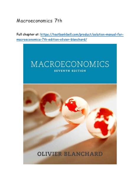 Full Download Macroeconomics 7Th Edition Solution Manual File Type Pdf 