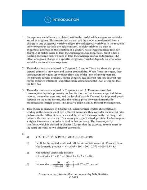 Full Download Macroeconomics Exercises Solutions 