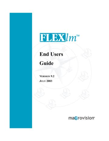 Full Download Macrovision Flexlm User Guide 
