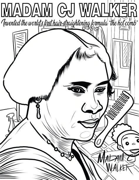 Madam C J Walker Coloring Pages Free Coloring Madam Cj Walker Coloring Pages - Madam Cj Walker Coloring Pages