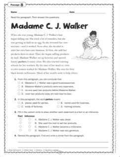 Madame C J Walker 4th Grade Worksheet   Madam C J Walker Facts Amp Worksheets Kidskonnect - Madame C.j.walker 4th Grade Worksheet
