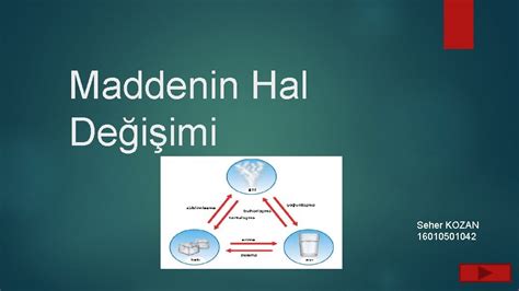 Maddenin Hal Değişimi