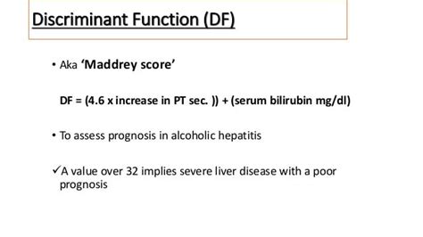 Maddrey's Df Score
