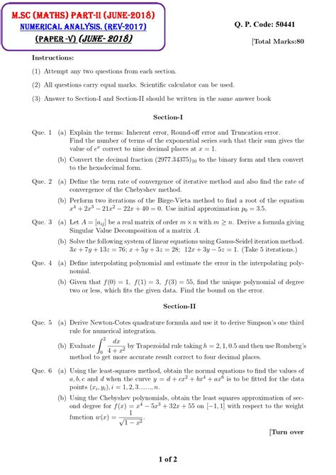 Full Download Madras University Numerical Analysis Question Paper 