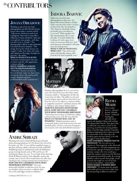 magazine biography articles