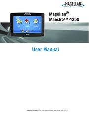Download Magellan Maestro 4250 User Guide 
