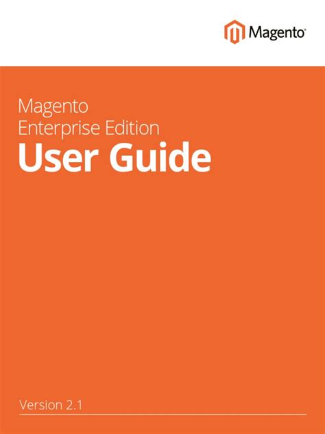 Read Magento Enterprise User Guide 