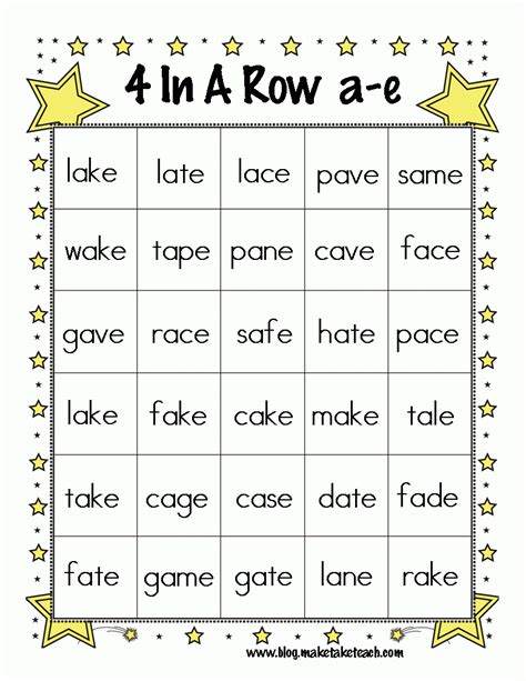 Magic E Worksheets Free Printable
