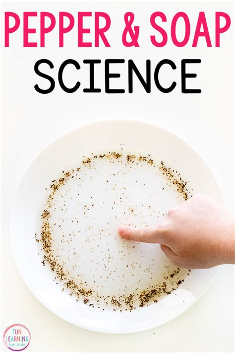 Magic Pepper And Soap Science Experiment For Kids Science Experiment Lesson Plan - Science Experiment Lesson Plan