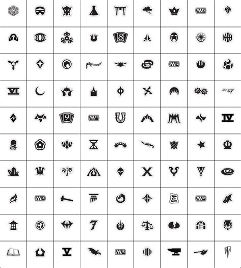 Magic Set Symbols