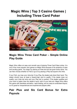magic wins casino!