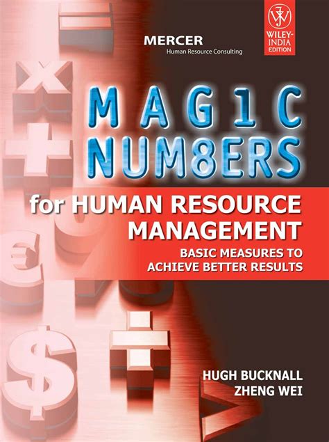 Read Online Magic Numbers For Human Resource Management Basic Measures To Achieve Better Results 