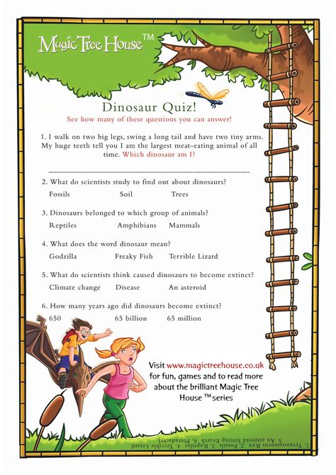 Download Magic Tree House Reading Comprehension Questions 