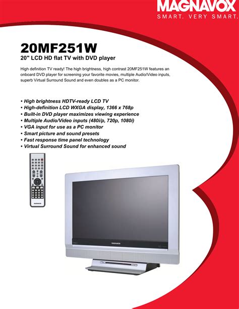 Read Online Magnavox 20Mf251W User Guide 
