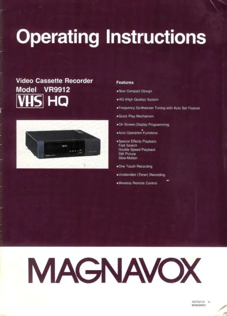 Full Download Magnavox Vhs Hq Manual 